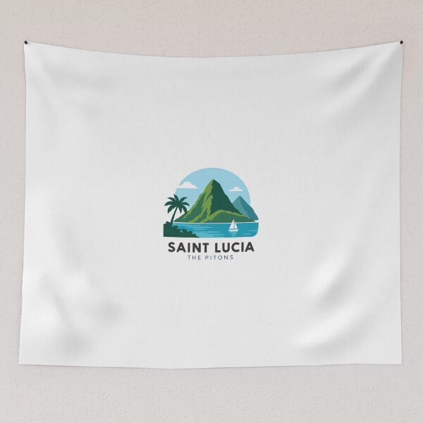 Item preview, Saint Lucia The Pitons Caribbean Island Travel Vacation Destination designed and sold by Simsimah26Parks.