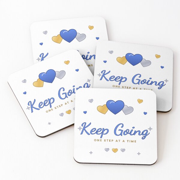 Item preview, Keep Going One Step at a Time | Hearts Gift designed and sold by InspireMe88.