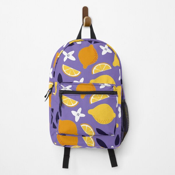 Item preview, Oranges And Lemons Trendy Fruit Pattern On Purple designed and sold by DEC02.