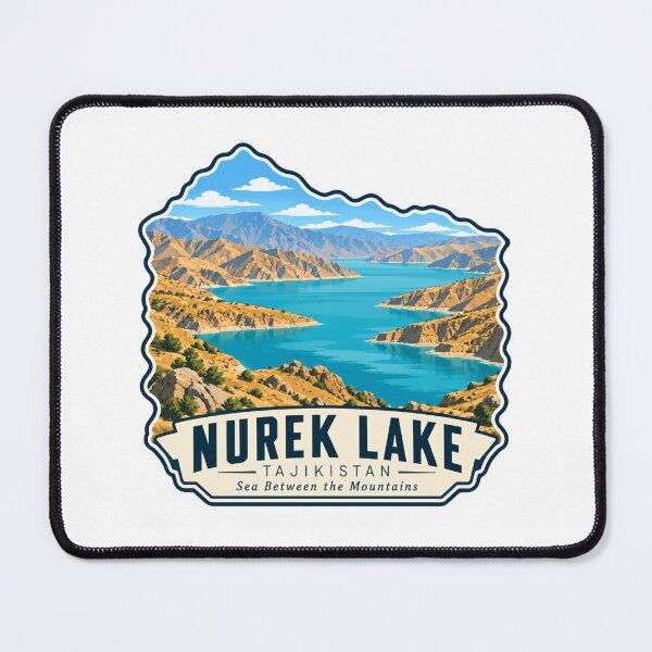 Item preview, Nurek Lake Tajikistan Sea Between The Mountains Travel Souvenir designed and sold by NeedForParks.