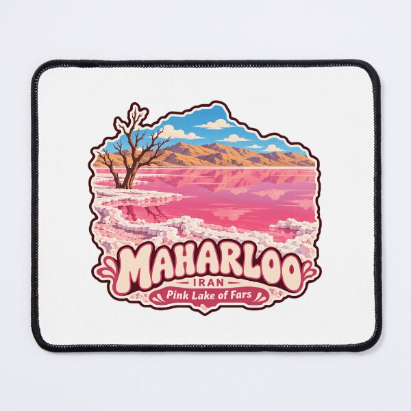 Item preview, Maharloo Iran Pink Lake Of Fars Travel Souvenir Landmark designed and sold by NeedForParks.