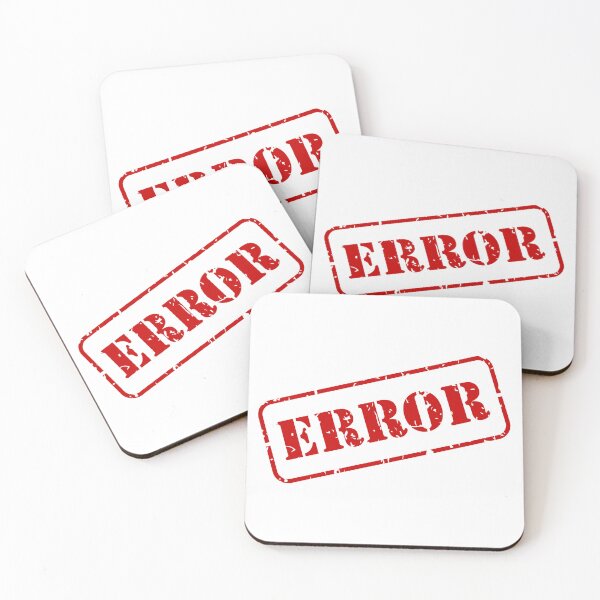 Item preview, Error en el gráfico del sello de goma rojo designed and sold by THP Creative.