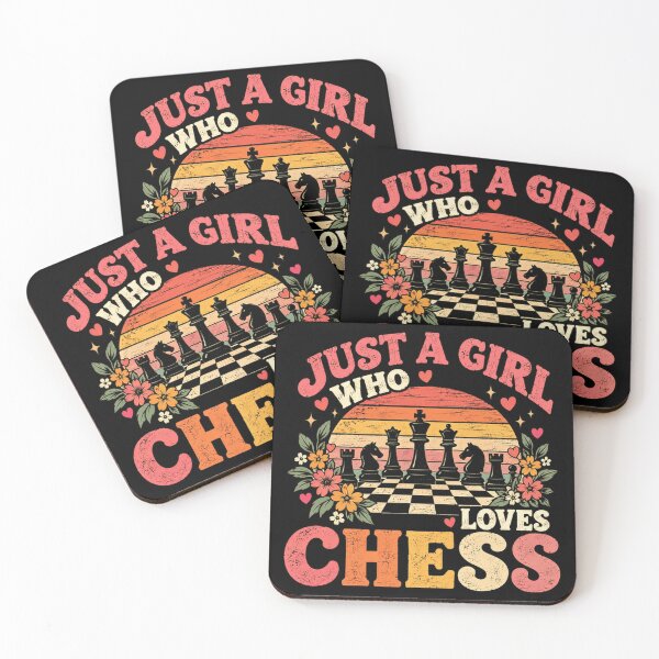 Item preview, Just A Girl Who Loves Chess Female Player Strategy Game designed and sold by SkeletonsDanger.