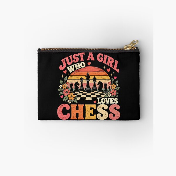 Item preview, Just A Girl Who Loves Chess Female Player Strategy Game designed and sold by SkeletonsDanger.