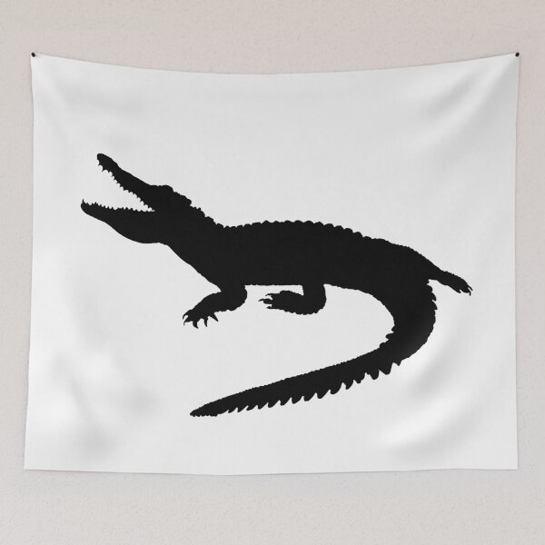 Item preview, Crocodile Black Silhouette Animal Pet Cool Style designed and sold by gin3art.