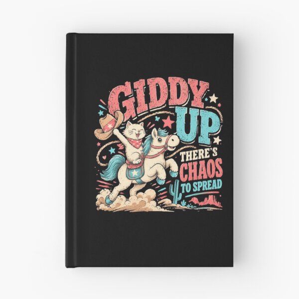 Item preview, Giddy Up There's Chaos To Spread Funny Cat Horse Western Rider designed and sold by JonesFlora2025.