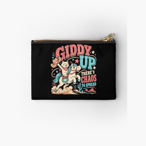 Item preview, Giddy Up There's Chaos To Spread Funny Cat Horse Western Rider designed and sold by JonesFlora2025.