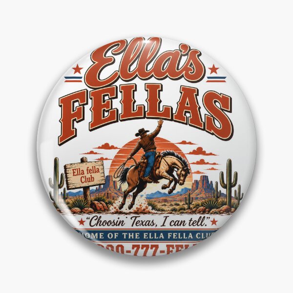 Item preview, Ellas Fellas Club Cowboy Rodeo Vintage designed and sold by PamfilOancea.