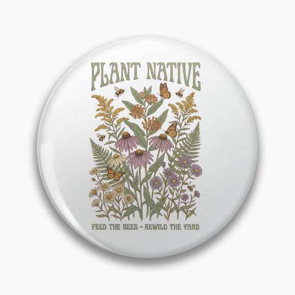 Item preview, Plant Native Design – Wildflower Pollinator Garden Botanical Illustration designed and sold by Luminari Creations.