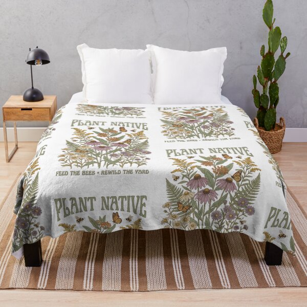 Item preview, Plant Native Design – Wildflower Pollinator Garden Botanical Illustration designed and sold by Luminari Creations.
