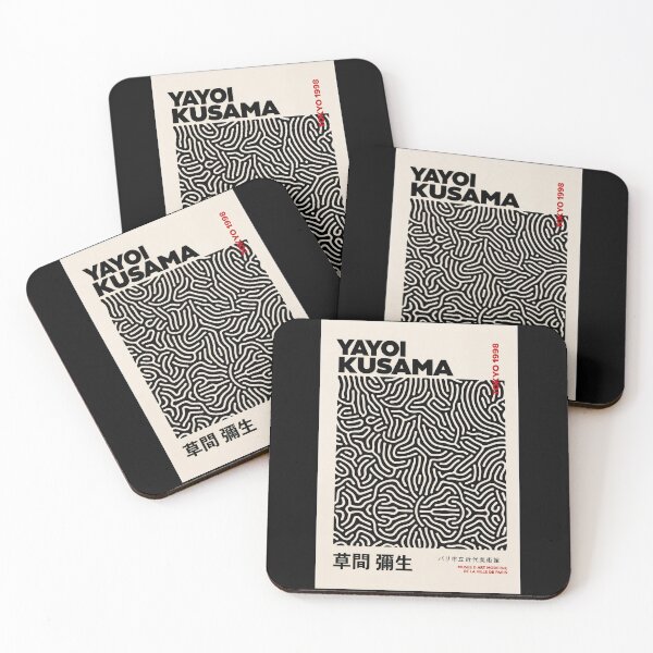 Item preview, Inspired by Yayoi Kusama Abstract Net Poster, Tokyo 1998 Art Print, Black White Pattern Wall Decor designed and sold by ArleenCostums.