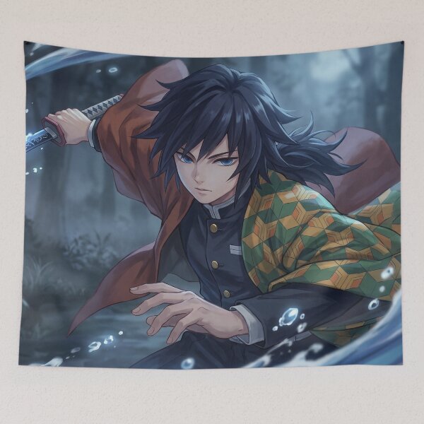 Item preview, Giyu Tomioka // Anime Illustration - Water Hashira Katana Anime Art designed and sold by Astraphyllia.