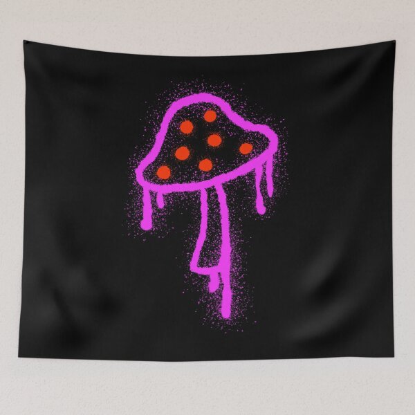 Artikelvorschau, Graffiti Psychedelic Mushroom entworfen und verkauft von Super Neon Pixels .