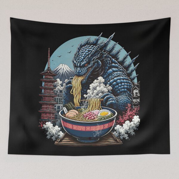 Item preview, Funny Ramen Monster Japanese Anime designed and sold by Eddiepublic.