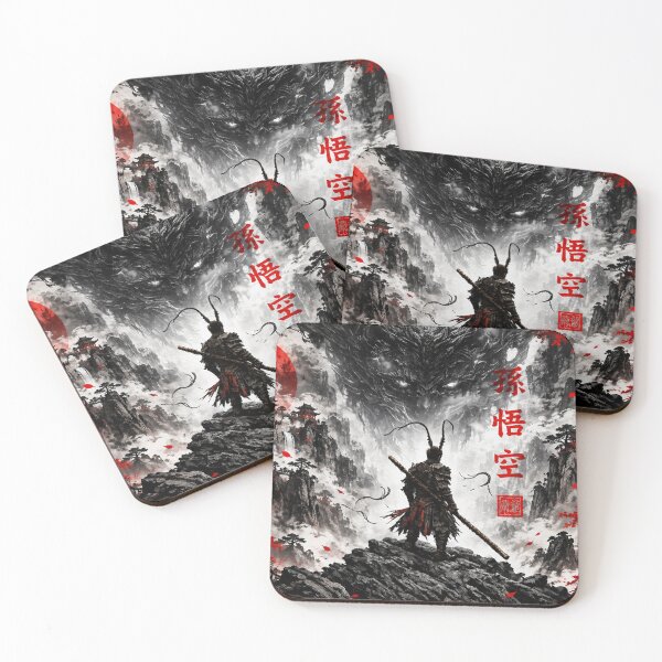 Item preview, Black Myth Wukong Sun Wukong Monkey King Dark Fantasy Chinese Mythology Warrior designed and sold by Fei Long Design Hub.