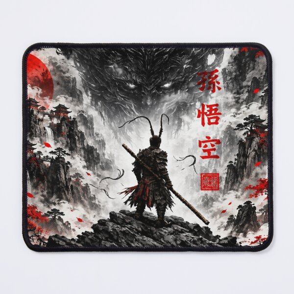 Item preview, Black Myth Wukong Sun Wukong Monkey King Dark Fantasy Chinese Mythology Warrior designed and sold by Fei Long Design Hub.