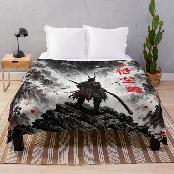 Item preview, Black Myth Wukong Sun Wukong Monkey King Dark Fantasy Chinese Mythology Warrior designed and sold by Fei Long Design Hub.