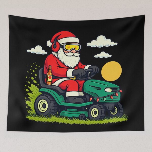 Item preview, Funny Santa Lawn Mower Christmas designed and sold by Eddiepublic.
