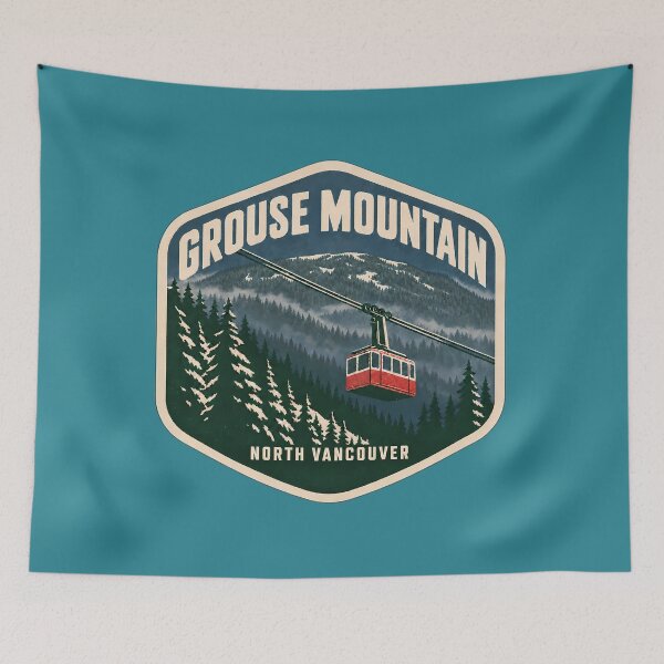 Item preview, Grouse Mountain Retro Skyride — North Vancouver designed and sold by Orca Chuckle Studios.
