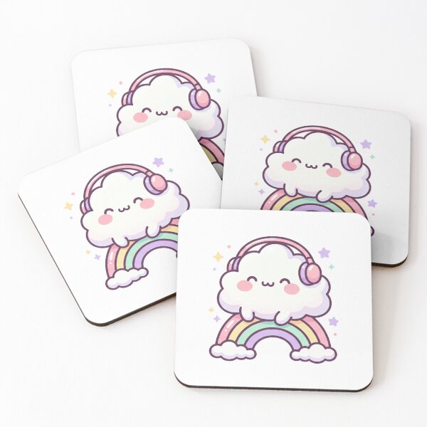 Item preview, Rainbow Music Cloud designed and sold by DigitalDreamStudio.