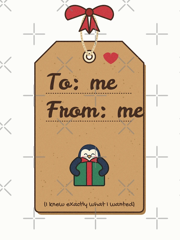 Thumbnail 6 von 6, Pullover, To Me From Me Funny Christmas Gift Tag Penguin designt und verkauft von somebasic.