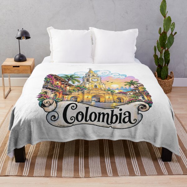 Item preview, Cartagena Clock Tower Colombia Travel Illustration designed and sold by EdwinkOne.