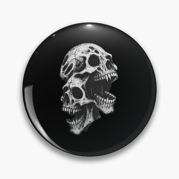 Item preview, Screaming Skull Vintage Goth Halloween Horror designed and sold by yarnell-press.