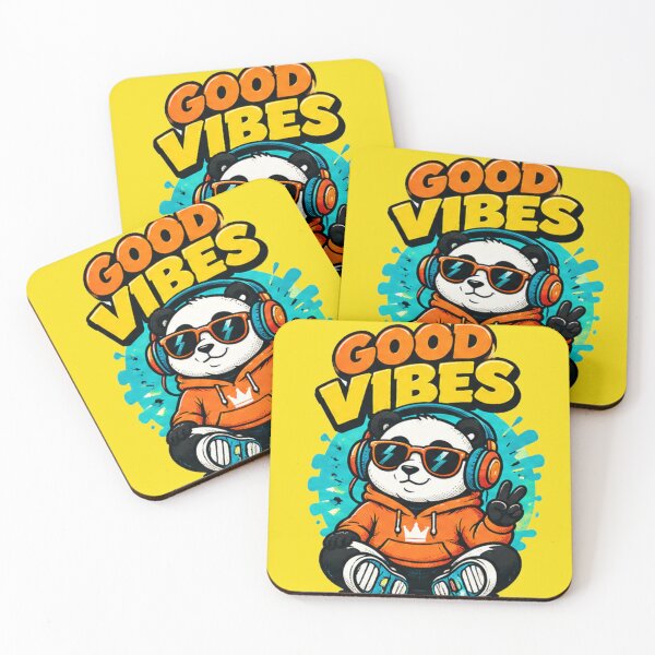 Item preview, Cool Panda Good Vibes DJ Headphones designed and sold by Melanie-Murphy4.