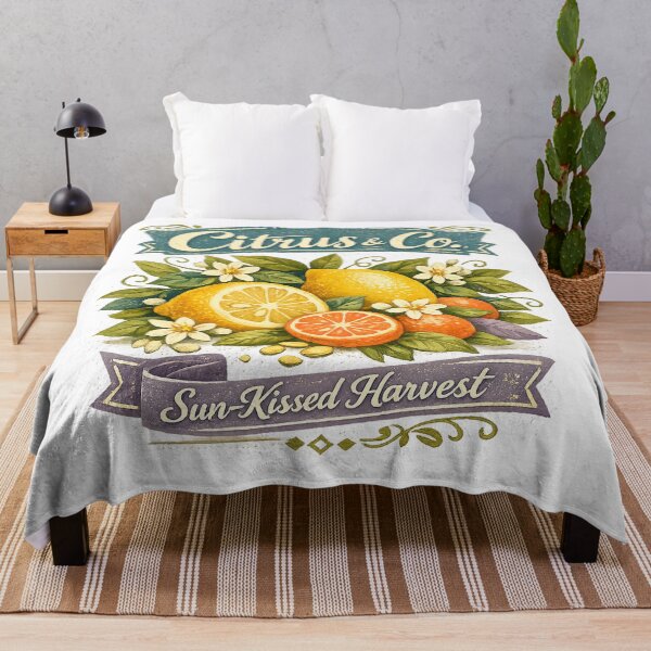 Item preview, Citrus & Co Sun-Kissed Harvest Vintage Lemon Orange Botanical Market Design designed and sold by inkoutninja.