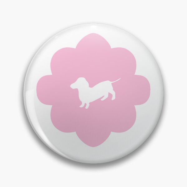 Item preview, Delightful Dachshunds in pink floral pattern designed and sold by Quiet Waters Design.