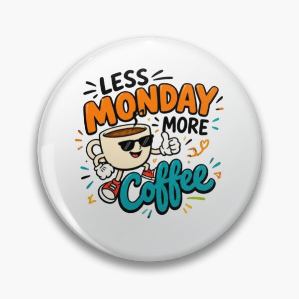 Item preview, Less Monday More Coffee– Funny Coffee design  designed and sold by HSE1.
