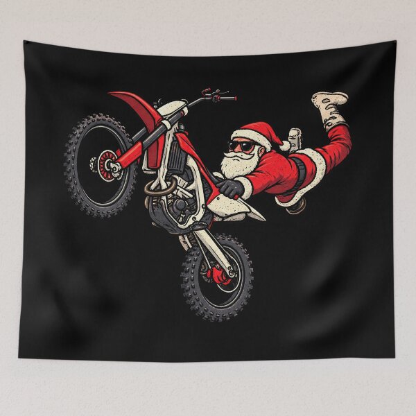 Item preview, Funny Santa Motocross designed and sold by lcnsdjstrtry.