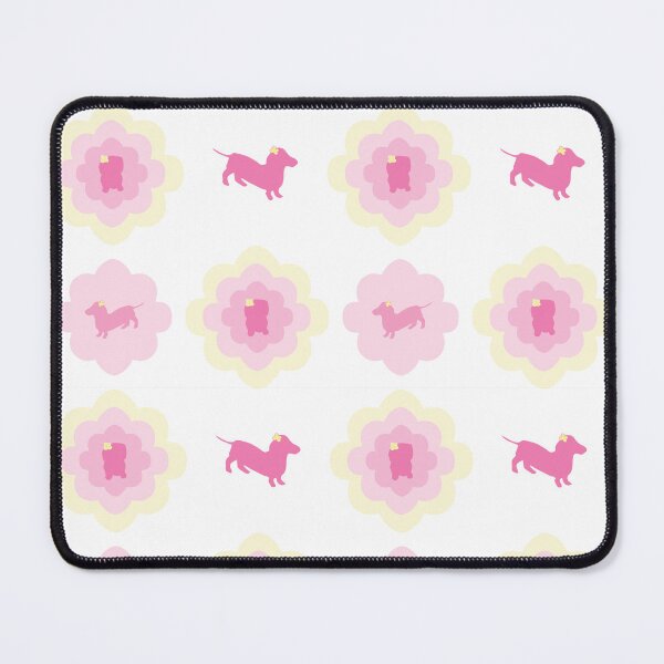 Item preview, Delightful Dachshunds in pink designed and sold by Quiet Waters Design.