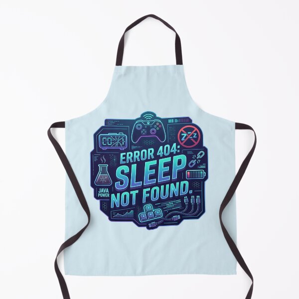 Item preview, Error 404 Sleep Not Found Funny Gamer Gaming Quote designed and sold by MarJul.