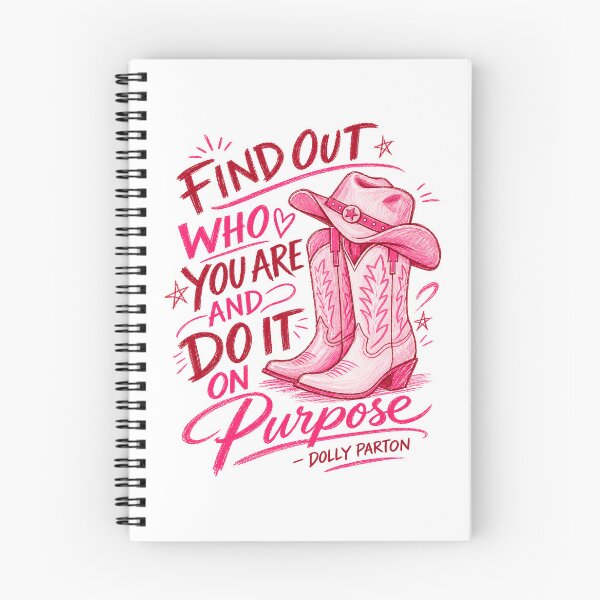 Item preview, Dolly Parton Find Out Who You Are Do It On Purpose Pink Cowgirl Western Quote designed and sold by PamfilOancea.