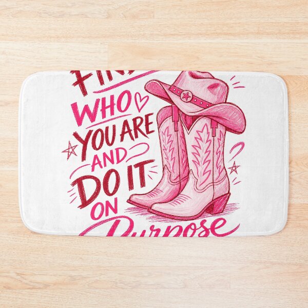 Item preview, Dolly Parton Find Out Who You Are Do It On Purpose Pink Cowgirl Western Quote designed and sold by PamfilOancea.