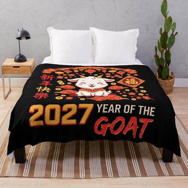Item preview, Happy New Year 2027 Year Of The Goat Fortune Chinese Zodiac Celebration designed and sold by CORJIDOG-ART.