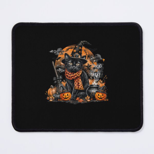 Item preview, Black Cat Halloween Scary Spooky Halloween Costume Cat Witch designed and sold by MatherFisher.