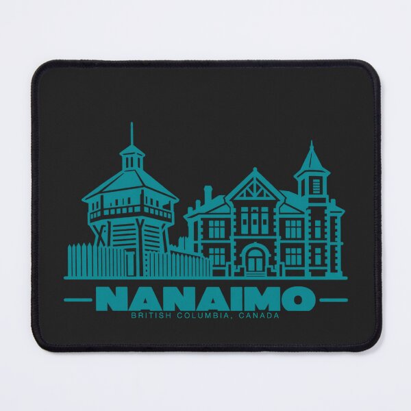 Item preview, Nanaimo British Columbia Canada Line Art Coastline Poster designed and sold by CMYKStudio.