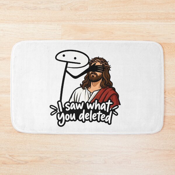 Item preview, I Saw What You Deleted Jesus Meme designed and sold by Aureliuszorp.