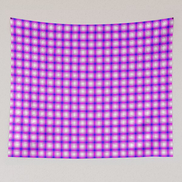 Item preview, Plaid checkered pattern bright crimson blue designed and sold by fuzzyfox.
