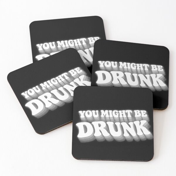 Item preview, You Might Be Drunk Funny Drinking Quote Typography designed and sold by Fashvora.