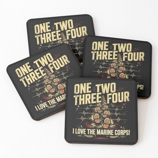 Item preview, One Two Three Four I Love The Marine Corps Cadence T-Shirt designed and sold by ApplegateForce.