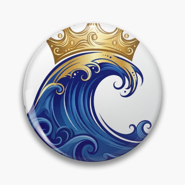 Item preview, OCEAN$ROYALTY — Wave Crown Emblem designed and sold by OceansRoyalty.