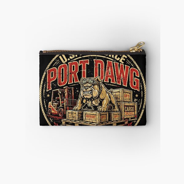 Item preview, Air Force Port Dawg Aerial Porter Bulldog T-Shirt designed and sold by ApplegateForce.