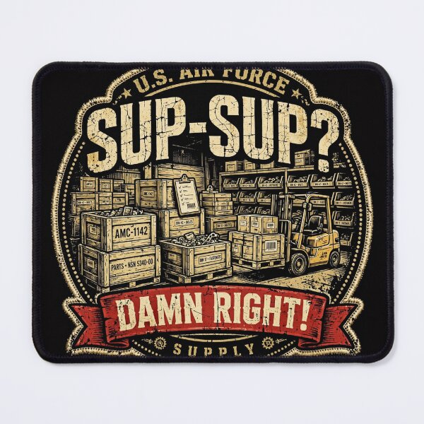 Item preview, Air Force Supply Sup-Sup Damn Right Funny T-Shirt designed and sold by ApplegateForce.