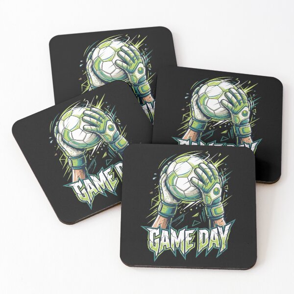 Item preview, Game Day Soccer Goalkeeper — Action Illustration, Goalie Gloves Save Art, Football Fan Gift designed and sold by Luminari Creations.