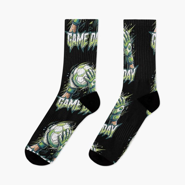 Item preview, Game Day Soccer Goalkeeper — Action Illustration, Goalie Gloves Save Art, Football Fan Gift designed and sold by Luminari Creations.