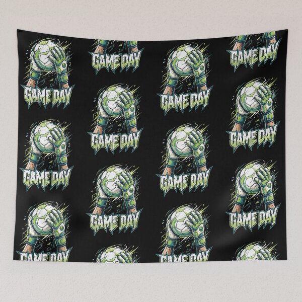 Item preview, Game Day Soccer Goalkeeper — Action Illustration, Goalie Gloves Save Art, Football Fan Gift designed and sold by Luminari Creations.