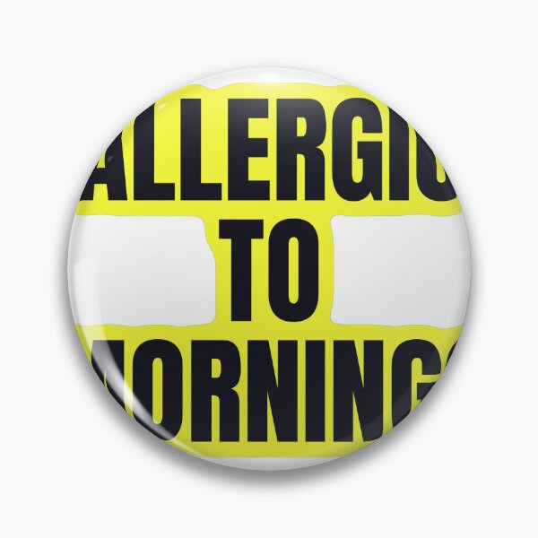 Item preview, Allergic to Mornings Funny Sticker designed and sold by kilat42.